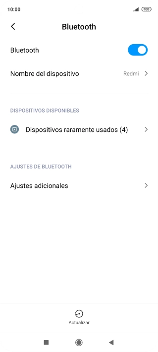 Pulsa Dispositivos raramente usados. Pulsa Dispositivos raramente usados.