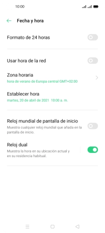 Pulsa el indicador junto a Pulsa el indicador junto a