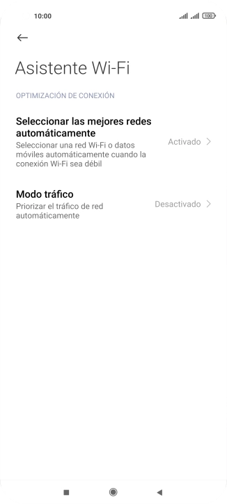 Pulsa Seleccionar las mejores redes automáticamente. Pulsa Seleccionar las mejores redes automáticamente.