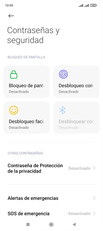 Pulsa Desbloqueo con huella dactilar. Pulsa Desbloqueo con huella dactilar.