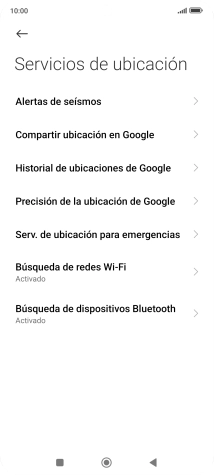 Pulsa Precisión de la ubicación de Google. Pulsa Precisión de la ubicación de Google.