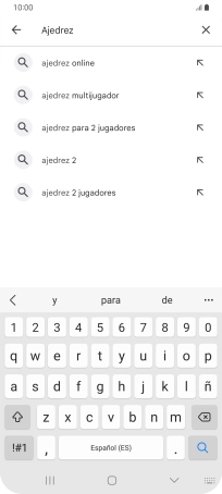 Introduce el nombre del tema o de la app y pulsa el icono de búsqueda. Introduce el nombre del tema o de la app y pulsa el icono de búsqueda.