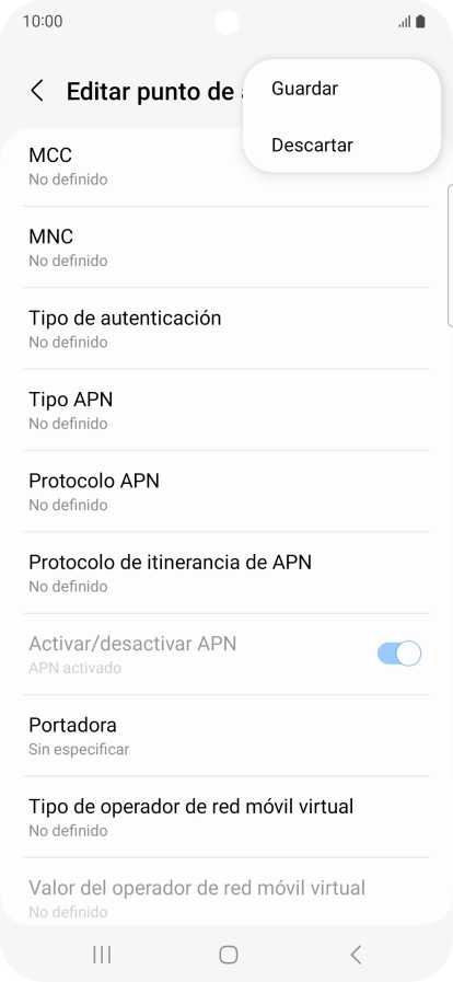 Pulsa Guardar. Pulsa Guardar.