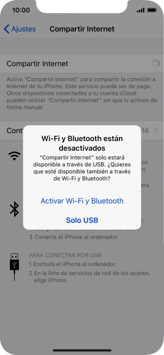 Si el wifi está desactivado, pulsa Activar Wi-Fi y Bluetooth. Si el wifi está desactivado, pulsa Activar Wi-Fi y Bluetooth.