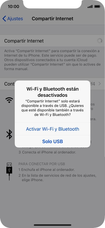Si el wifi está desactivado, pulsa Activar Wi-Fi y Bluetooth. Si el wifi está desactivado, pulsa Activar Wi-Fi y Bluetooth.