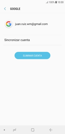 Pulsa Sincronizar cuenta. Pulsa Sincronizar cuenta.
