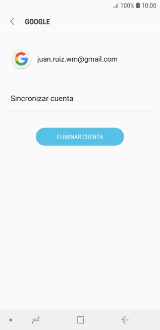 Pulsa Sincronizar cuenta. Pulsa Sincronizar cuenta.
