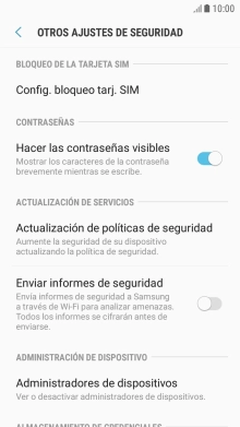 Pulsa Config. bloqueo tarj. SIM. Pulsa Config. bloqueo tarj. SIM.