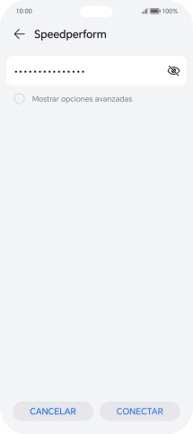 Introduce la contraseña de la red wifi y pulsa CONECTAR. Introduce la contraseña de la red wifi y pulsa CONECTAR.