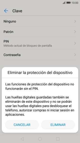 Pulsa ELIMINAR. Pulsa ELIMINAR.