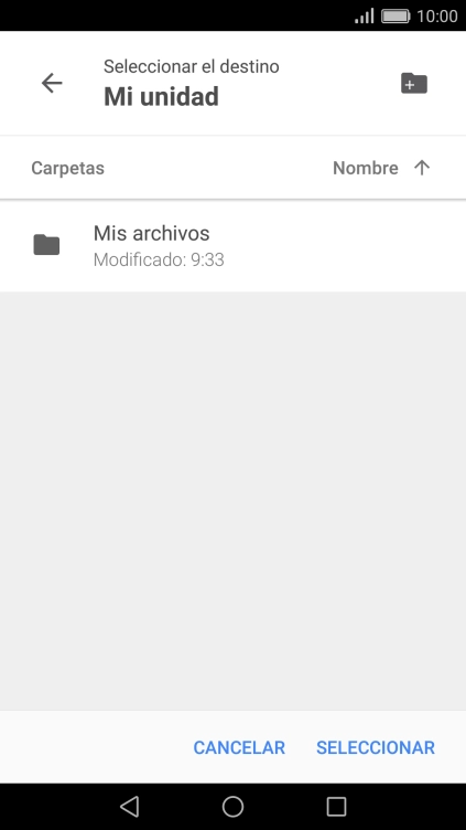 Pulsa el icono de nueva carpeta. Pulsa el icono de nueva carpeta.
