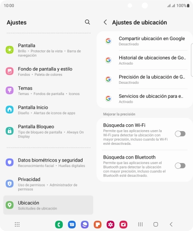 Pulsa Precisión de la ubicación de G... Pulsa Precisión de la ubicación de G...