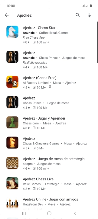 Pulsa la app deseada. Pulsa la app deseada.