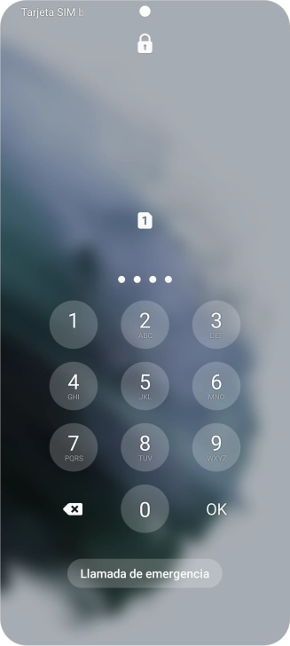 Si lo solicita el teléfono, introduce el código PIN y pulsa OK. Si lo solicita el teléfono, introduce el código PIN y pulsa OK.