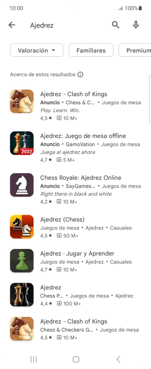 Pulsa la app deseada. Pulsa la app deseada.