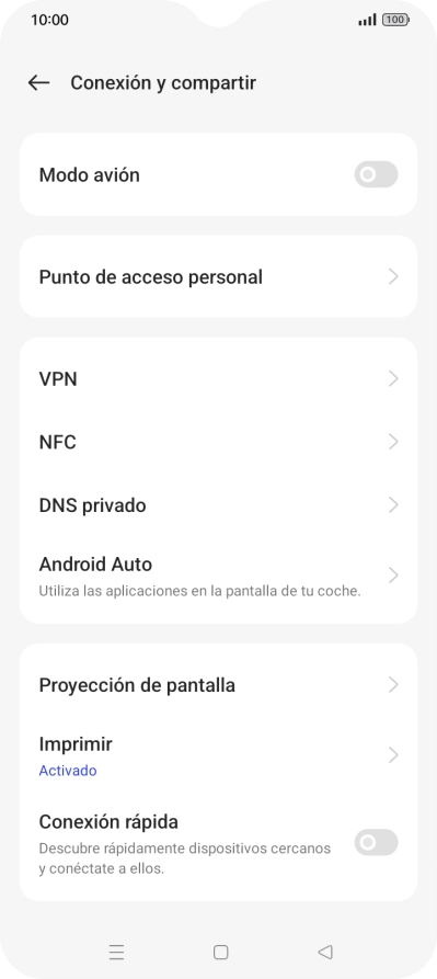 Pulsa Punto de acceso personal. Pulsa Punto de acceso personal.