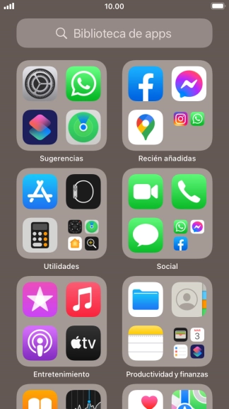 Pulsa la app deseada. Pulsa la app deseada.