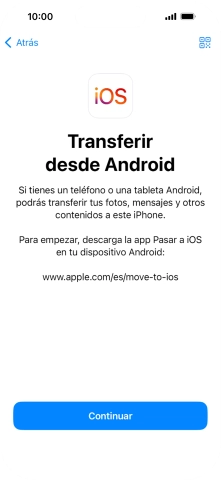 Para transferir contenido a tu teléfono, tienes que haber instalado la app Para transferir contenido a tu teléfono, tienes que haber instalado la app