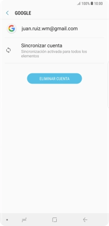 Pulsa Sincronizar cuenta. Pulsa Sincronizar cuenta.