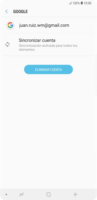 Pulsa Sincronizar cuenta. Pulsa Sincronizar cuenta.
