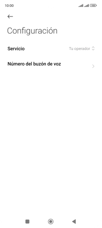 Pulsa Número del buzón de voz. Pulsa Número del buzón de voz.
