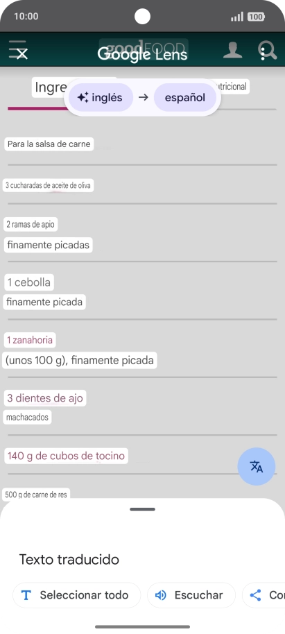 Sigue las indicaciones de la pantalla para seleccionar los ajustes de idioma deseados y utilizar la función. Sigue las indicaciones de la pantalla para seleccionar los ajustes de idioma deseados y utilizar la función.