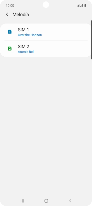 Pulsa la tarjeta SIM deseada. Pulsa la tarjeta SIM deseada.