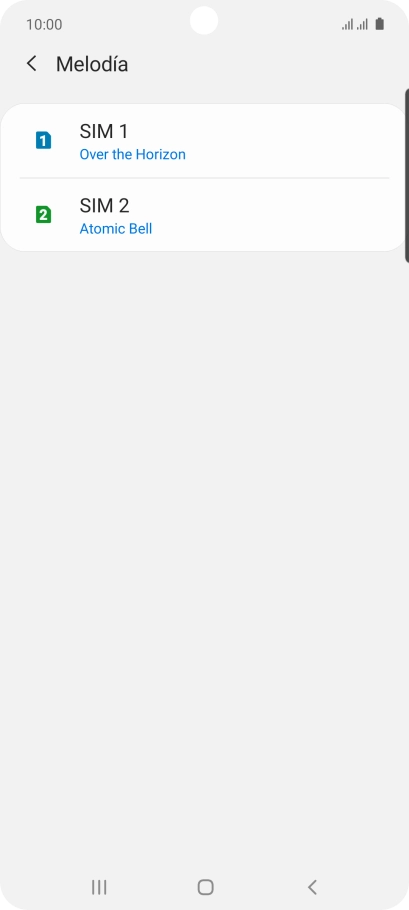 Pulsa la tarjeta SIM deseada. Pulsa la tarjeta SIM deseada.