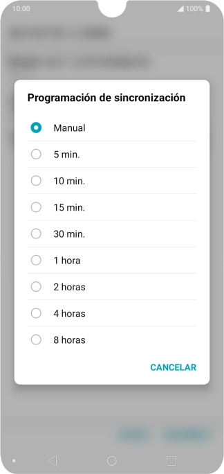 Pulsa el ajuste deseado. Pulsa el ajuste deseado.