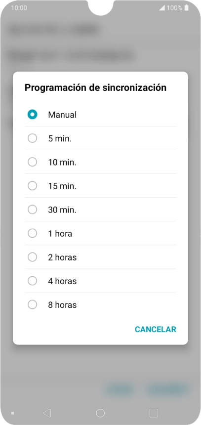 Pulsa el ajuste deseado. Pulsa el ajuste deseado.