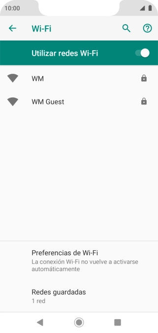 Pulsa la red wifi deseada. Pulsa la red wifi deseada.