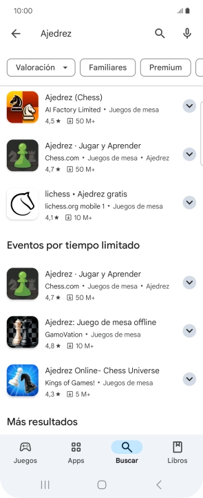 Pulsa la app deseada. Pulsa la app deseada.