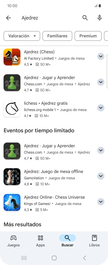 Pulsa la app deseada. Pulsa la app deseada.