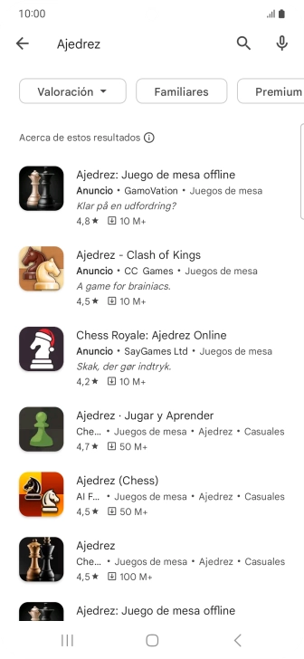 Pulsa la app deseada. Pulsa la app deseada.