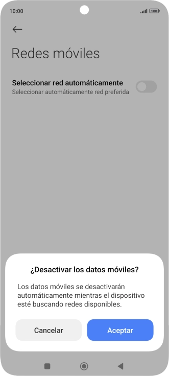 Pulsa Aceptar y espera mientras el teléfono está buscando redes. Pulsa Aceptar y espera mientras el teléfono está buscando redes.