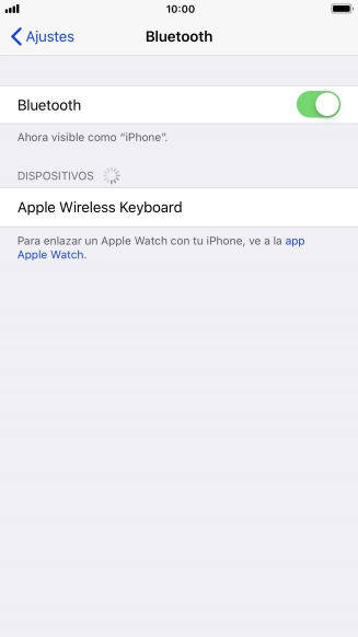 Pulsa el dispositivo Bluetooth deseado y sigue las indicaciones de la pantalla para vincular el dispositivo al teléfono. Pulsa el dispositivo Bluetooth deseado y sigue las indicaciones de la pantalla para vincular el dispositivo al teléfono.