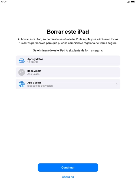 Pulsa Continuar. Pulsa Continuar.