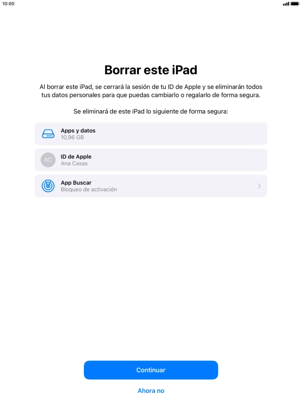 Pulsa Continuar. Pulsa Continuar.