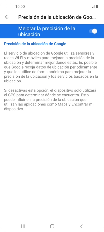 Pulsa el indicador junto a Pulsa el indicador junto a