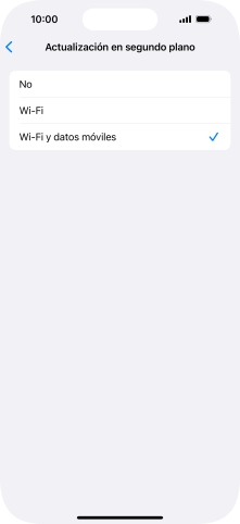 Para desactivar la actualización de apps en ejecución, pulsa No. Para desactivar la actualización de apps en ejecución, pulsa No.