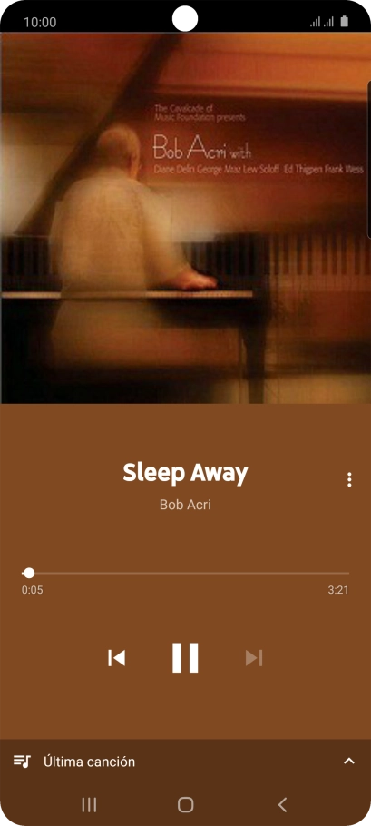 Pulsa la flecha hacia la derecha para ir al archivo de música siguiente. Pulsa la flecha hacia la derecha para ir al archivo de música siguiente.