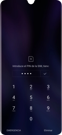 Si lo solicita el teléfono, introduce el código PIN y pulsa el icono de aceptar. Si lo solicita el teléfono, introduce el código PIN y pulsa el icono de aceptar.
