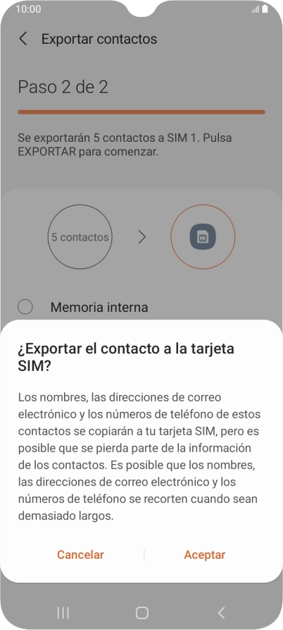 Pulsa Aceptar. Pulsa Aceptar.