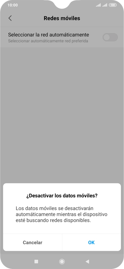 Pulsa OK y espera mientras el teléfono está buscando redes. Pulsa OK y espera mientras el teléfono está buscando redes.
