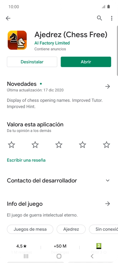 Pulsa Desinstalar. Pulsa Desinstalar.