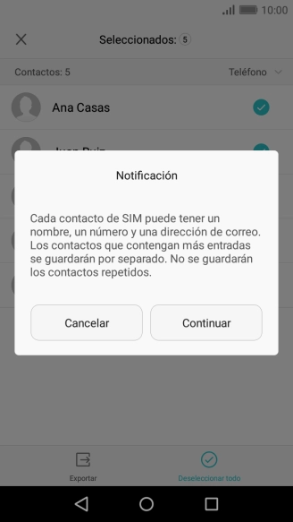 Pulsa Continuar. Pulsa Continuar.