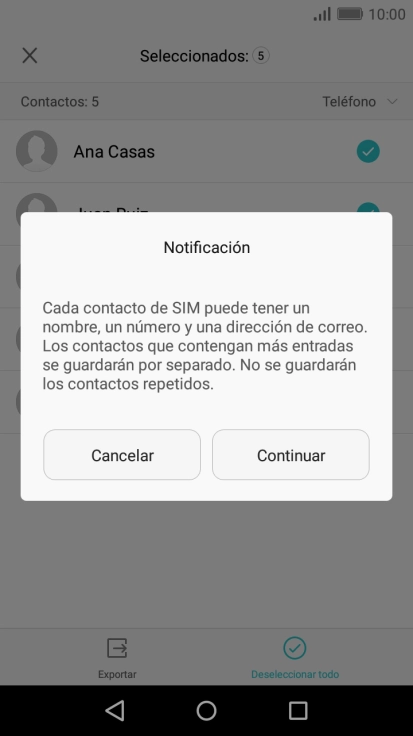 Pulsa Continuar. Pulsa Continuar.