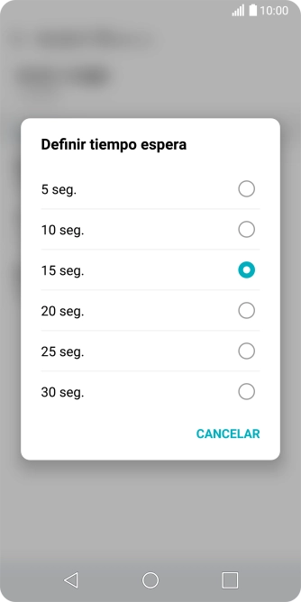 Si desvías las llamadas perdidas, tendrás que seleccionar un retardo para el desvío. Pulsa la opción deseada para seleccionar el retardo del desvío de llamadas. Si desvías las llamadas perdidas, tendrás que seleccionar un retardo para el desvío. Pulsa la opción deseada para seleccionar el retardo del desvío de llamadas.