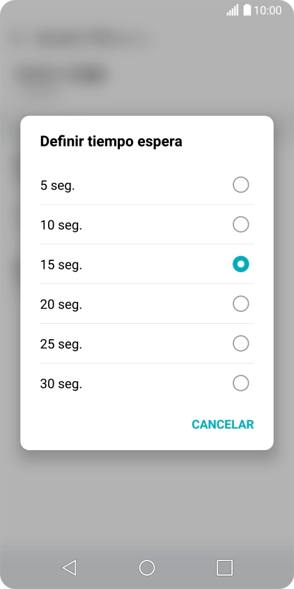 Si desvías las llamadas perdidas, tendrás que seleccionar un retardo para el desvío. Pulsa la opción deseada para seleccionar el retardo del desvío de llamadas. Si desvías las llamadas perdidas, tendrás que seleccionar un retardo para el desvío. Pulsa la opción deseada para seleccionar el retardo del desvío de llamadas.