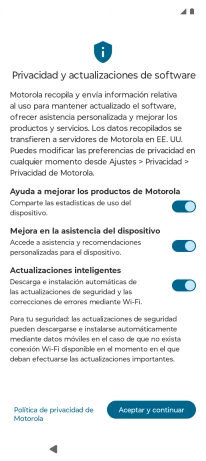 Pulsa el indicador junto a los ajustes deseados para seleccionarlos. Pulsa el indicador junto a los ajustes deseados para seleccionarlos.